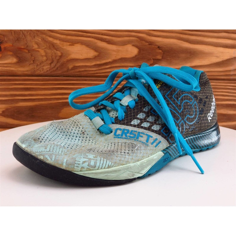 Reebok Size 7 Running Blue Fabric M Crossfit Lace‎ Up